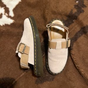 Doc Marten Jorge II Suede & Leather Slingback Mules